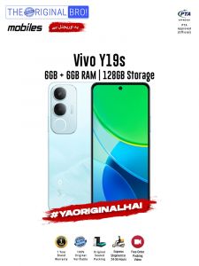 Vivo Y19s - 6GB RAM - 128GB Storage - PTA Approved - 1 Year Warranty - Blue - The Original Bro Mobiles - TOB40
